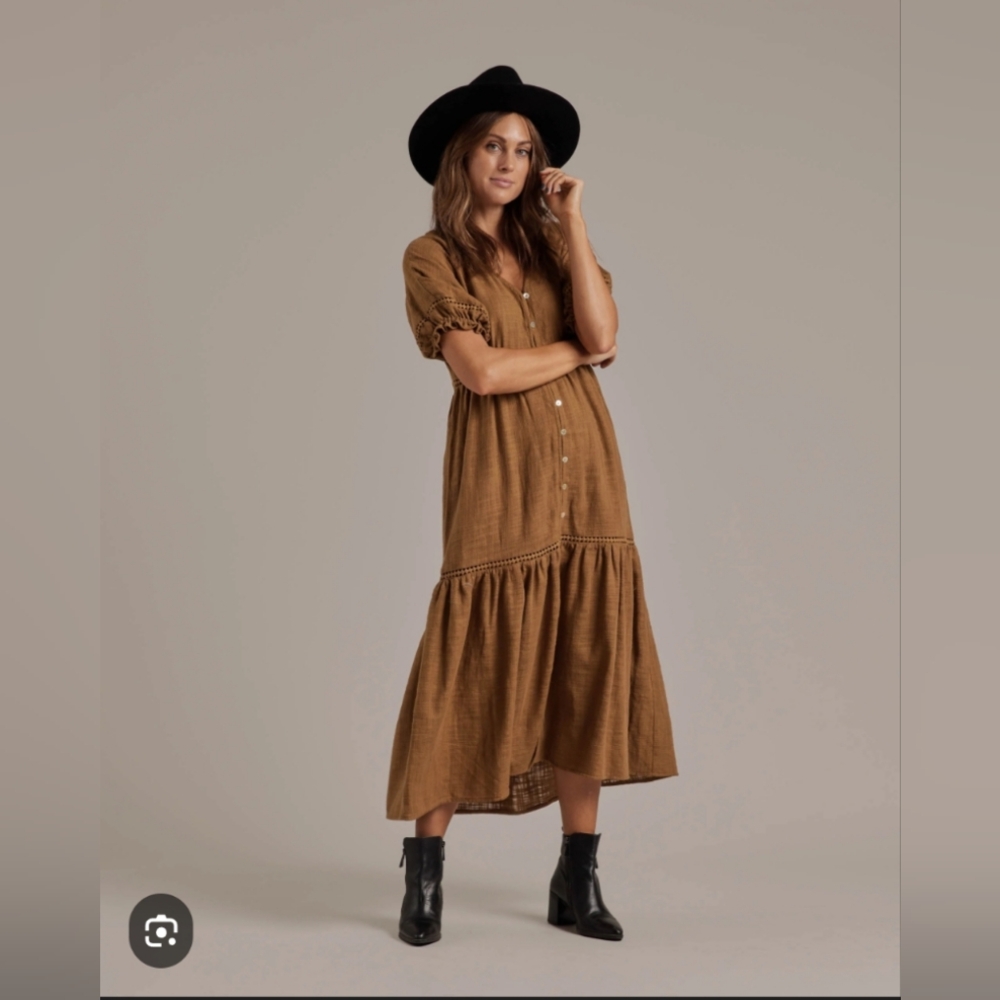 Rylee + Cru Mandi Dress - Chartreuse